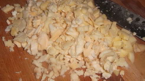 киш с сыром и луком-пореем