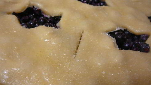 классический черничный пирог