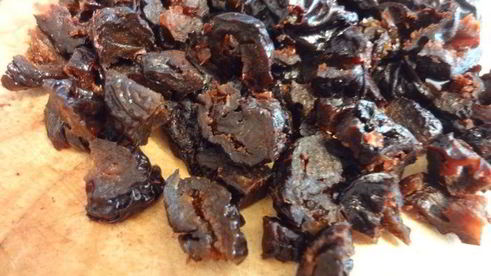 кофейный пирог с черносливом без масла и яиц