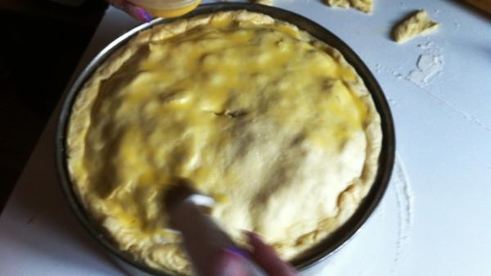 курник из песочного теста