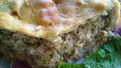 курник из песочного теста