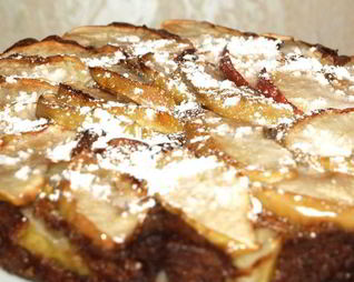 Легкий яблочный пирог