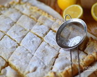 Лимонный пирог из дрожжевого теста