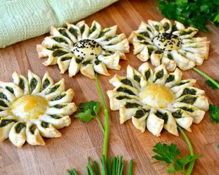 Мини-пироги Подсолнухи