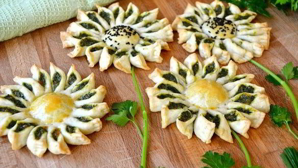 Рецепт Мини-пирогов Подсолнухи