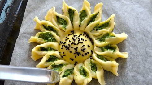 мини-пироги подсолнухи