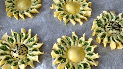 мини-пироги подсолнухи