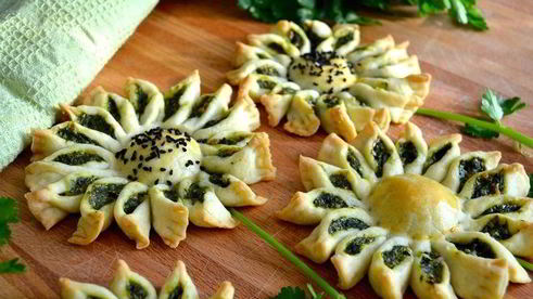 мини-пироги подсолнухи