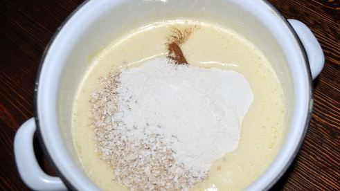 овсяный пирог с вишней