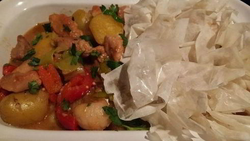 пастуший пирог с корочкой из слоеного теста