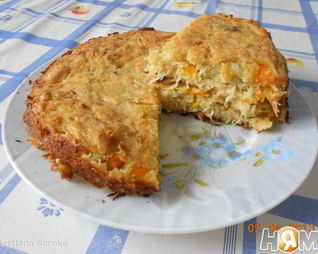 Пирог из квашеной капусты