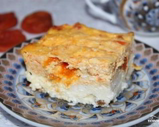 Пирог из моркови и творога