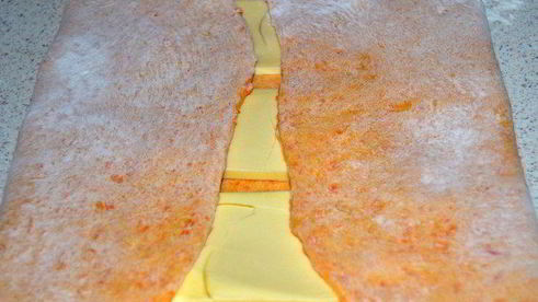 пирог из тыквенного слоеного теста