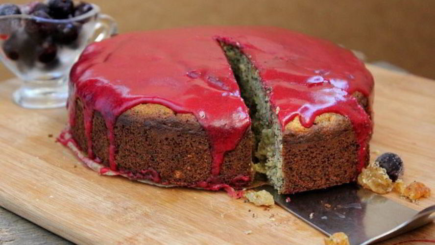 Рецепт пирога нутового с помадкой из черной смородины