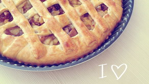 Рецепт Пирога с карамелизованными яблоками