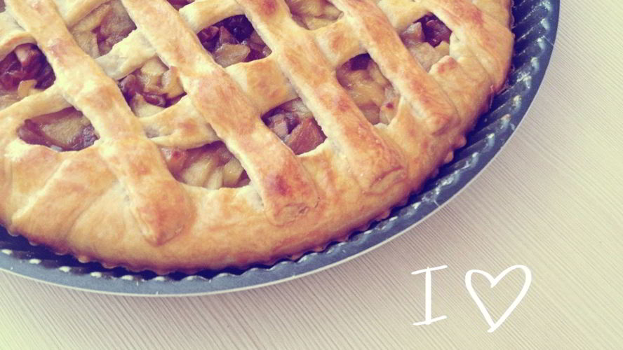 Рецепт пирога с карамелизованными яблоками