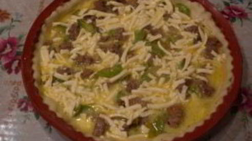 пирог с курицей и кабачком