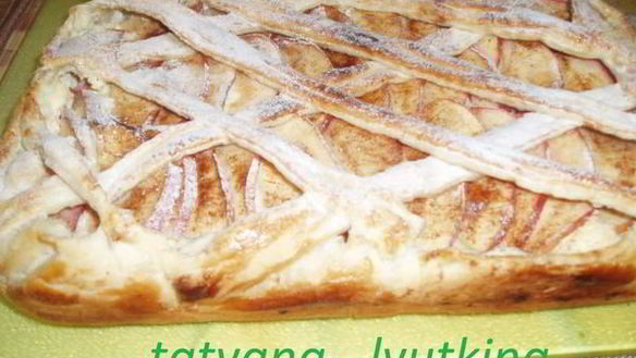 Рецепт Пирога с творогом и яблоками Пушкинский