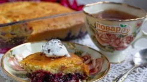 пирог ягодные пуфы