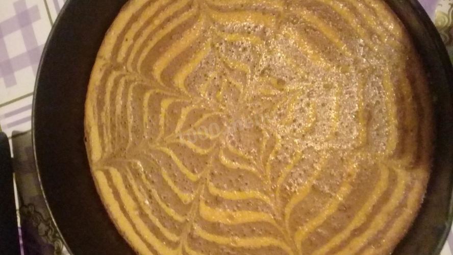 Рецепт пирога зебра