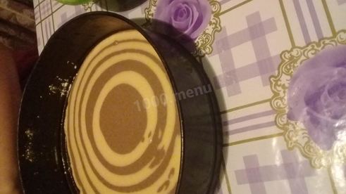 пирог зебра