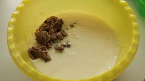 шоколадный пирог из рикотты с малиной