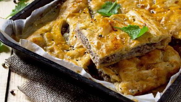 Рецепт Слоеного пирога с бараниной