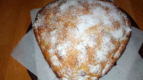 сметанный пирог с вишнями