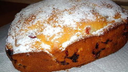 сметанный пирог с вишнями