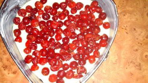 сметанный пирог с вишнями