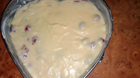 сметанный пирог с вишнями