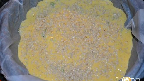 сырный пирог с молодым чесноком