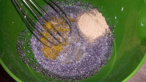 творожный пирог в маковой шапочке