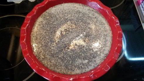 творожный пирог в маковой шапочке