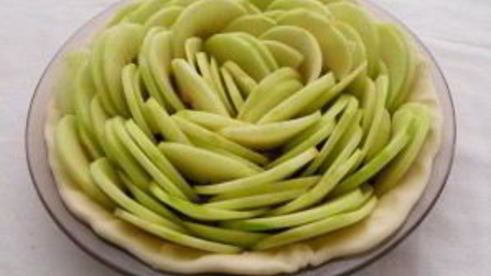 яблочный пирог из слоеного дрожжевого теста