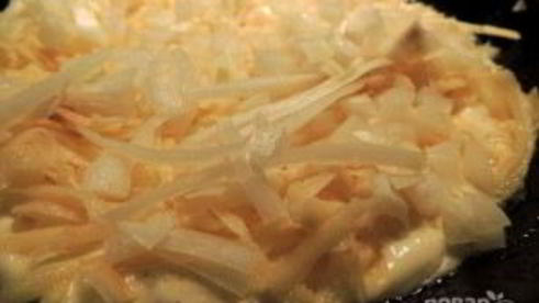 заливной пирог с картофелем и сайрой