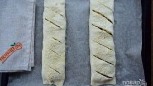 быстрые пирожки с фаршем, сыром и кукурузой