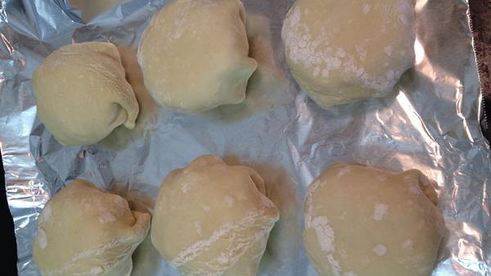 французские пирожки с грибами и шпинатом