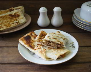 Пирожки из лаваша с мясом