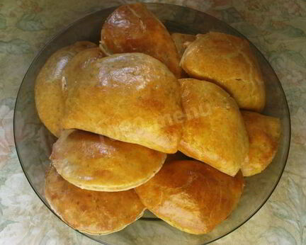 Пирожки с грибами в духовке