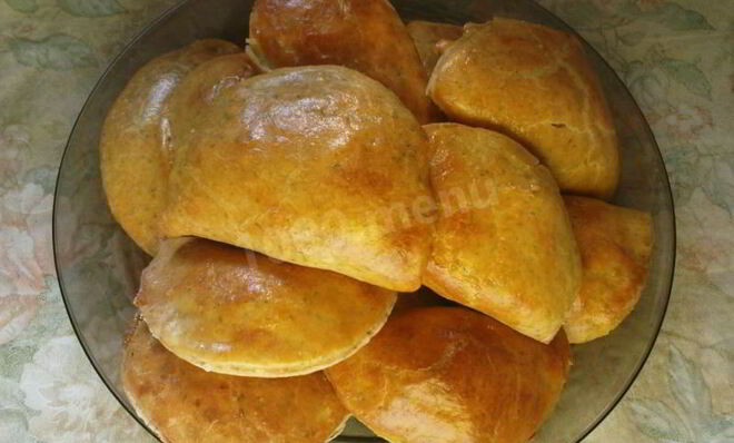 Пирожки с грибами в духовке