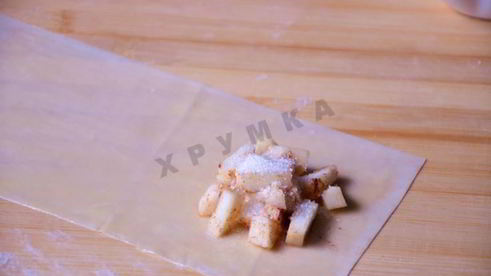 пирожки с яблоками из теста фило в духовке