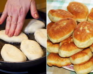 Пирожки с ягодами на сковороде