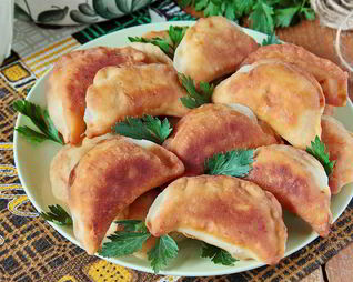 Постные пирожки с фасолью