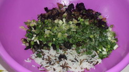 постные пирожки с рисом и грибами