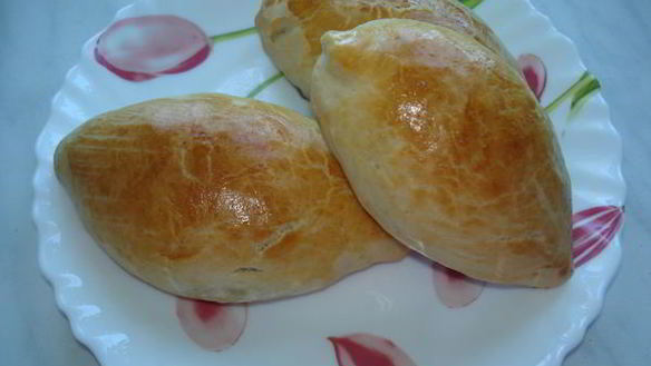 Рецепт Простых шоколадно-яблочные пирожки