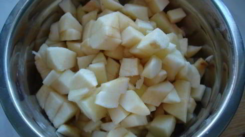 простые шоколадно-яблочные пирожки