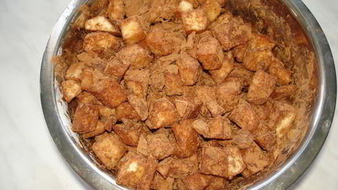 простые шоколадно-яблочные пирожки