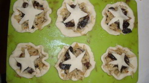 рождественские пирожки-звездочки