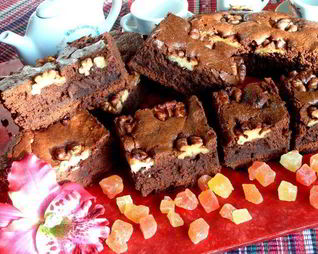 Брауни с грецкими орехами